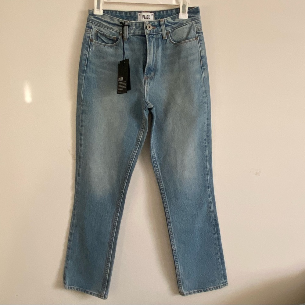 PAIGE High Rise Straight Leg Jean